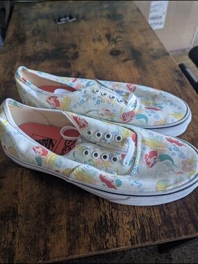 BRAND NEW Authentic Vans Disney The Little Mermaid ARIEL slip ons